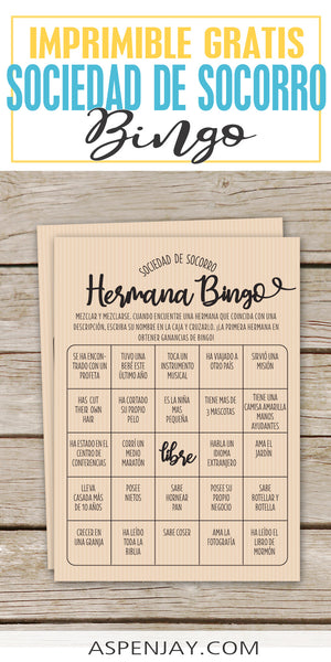 Bingo de la Sociedad de Socorro