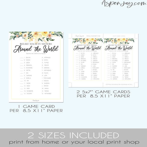Floral Relief Society Sisters Around the World