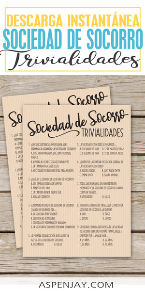 Trivia de la Sociedad de Socorro