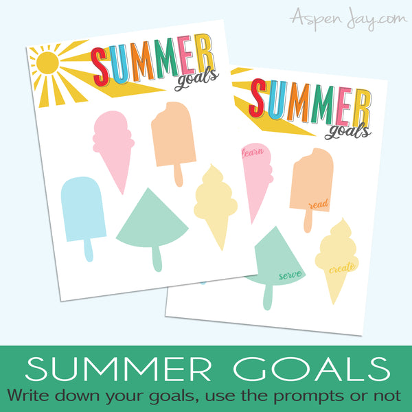 Summer Goal Charts