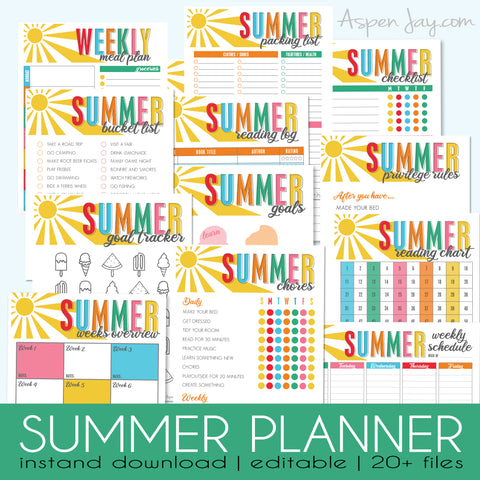 Summer Planner Bundle