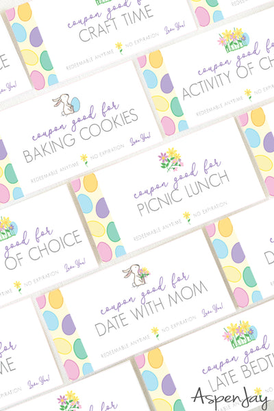 Editable Easter Coupons