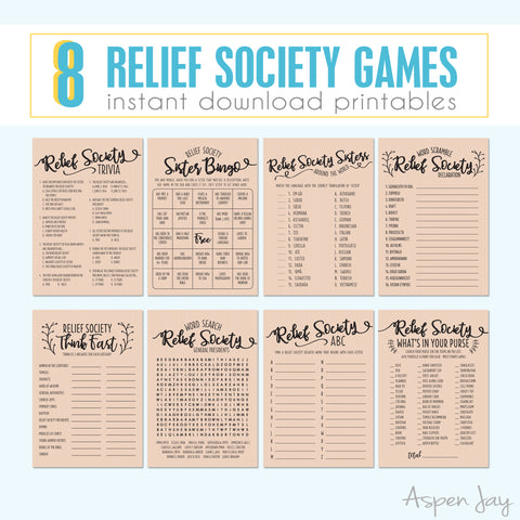 Relief Society 8 Games Bundle