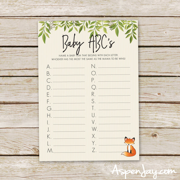 Fox Baby ABCs