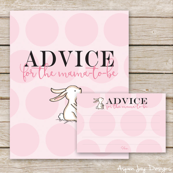 Pink Bunny Advice for the Mama-to-Be