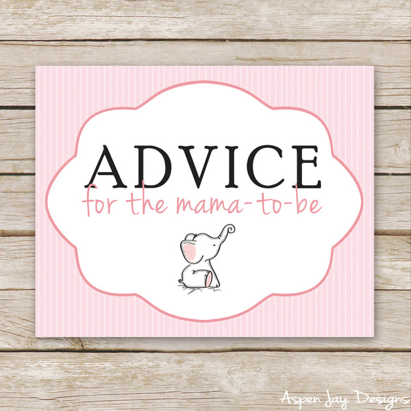 Pink Elephant Advice for Mama-to-Be