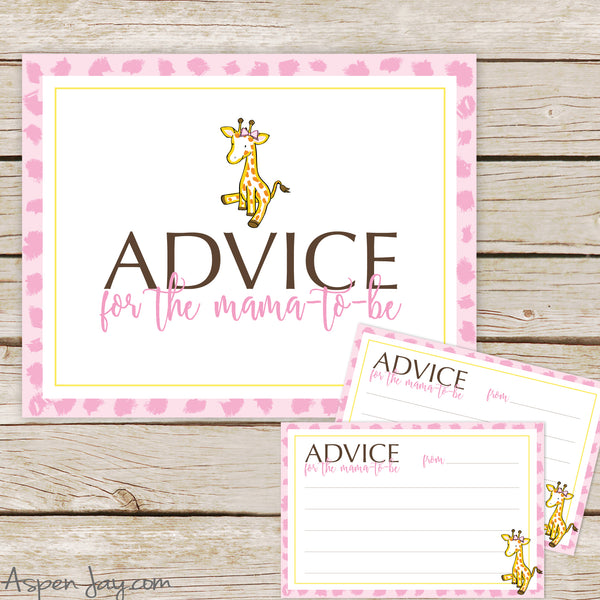 Giraffe Advice for the Mama-to-Be