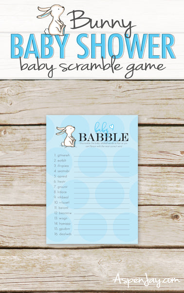 Blue Bunny Baby Scramble