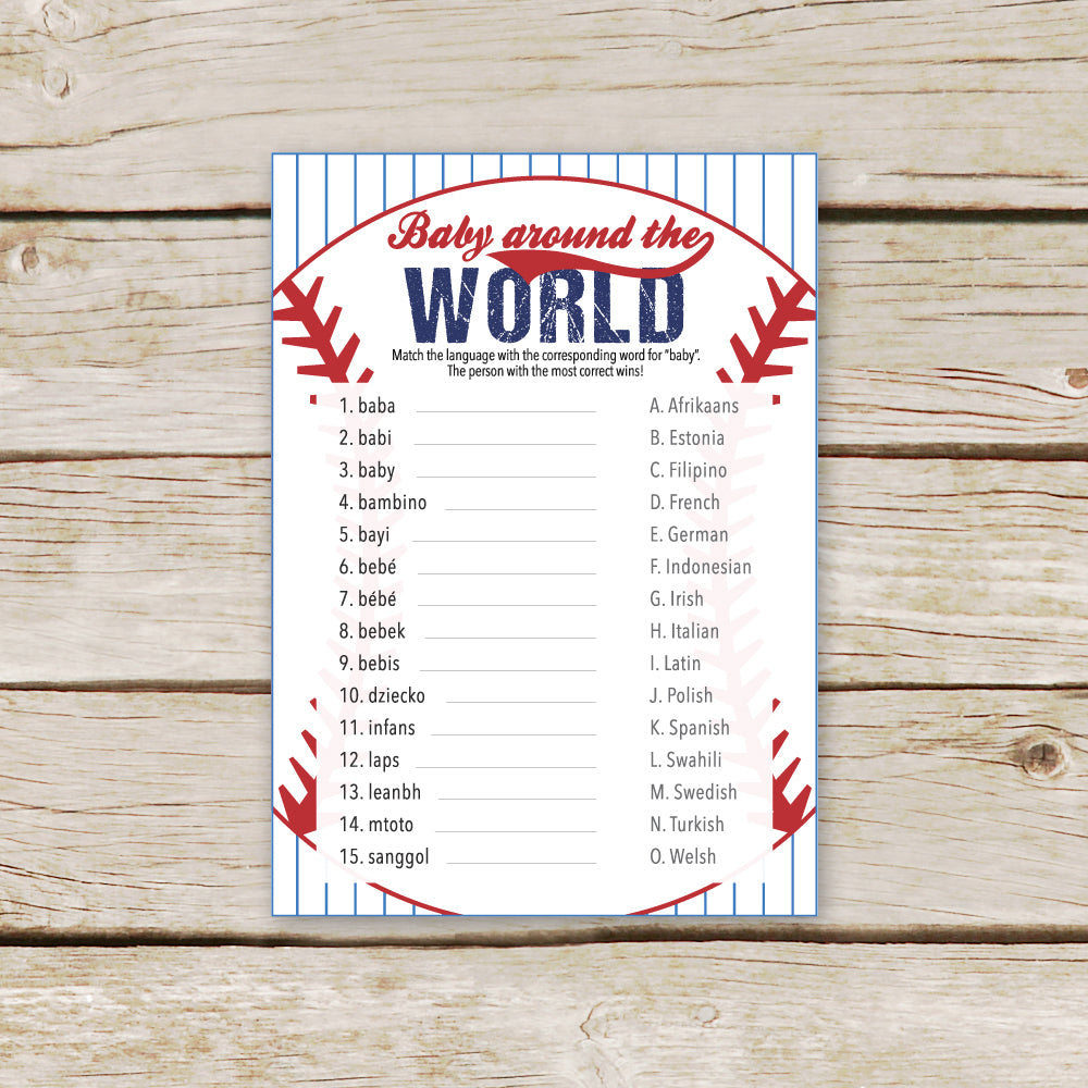 Baseball Baby Around the World
