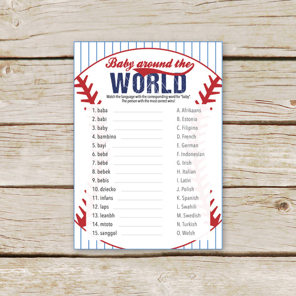 Baseball Baby Around the World