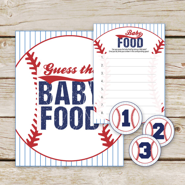 Baseball Guess the Baby Food