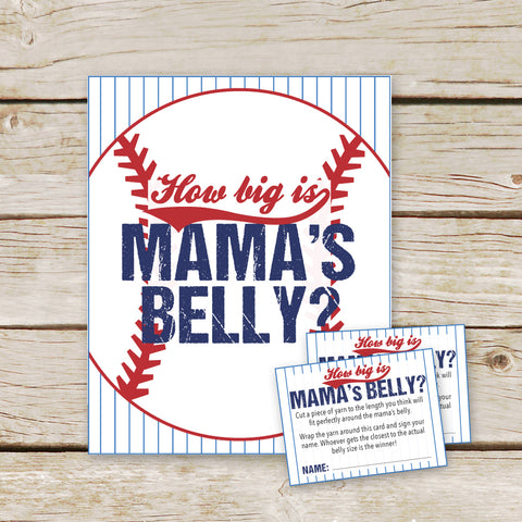 Baseball How Big is Mommy's Belly