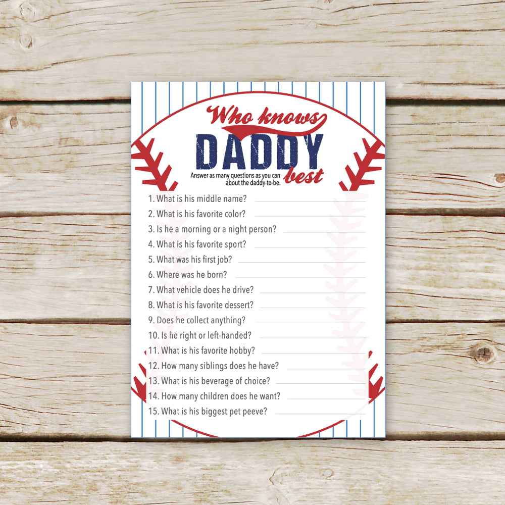 Baseball Who Knows Daddy Best