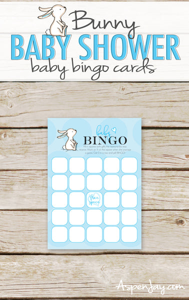 Blue Bunny Baby Bingo