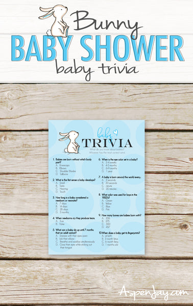 Blue Bunny Baby Trivia