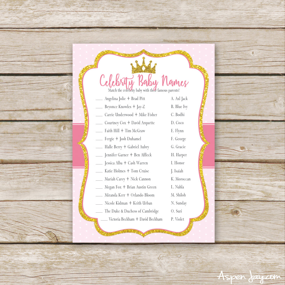 Pink Princess Celebrity Baby