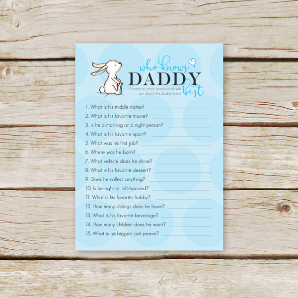 Blue Bunny Who Knows Daddy Best