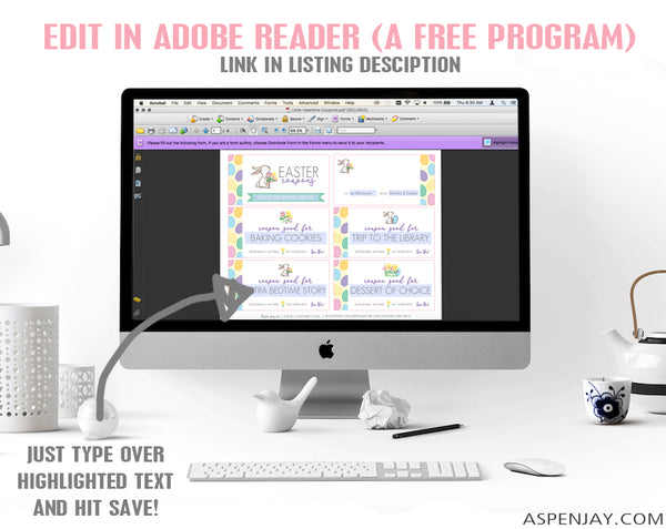 Editable Easter Coupons