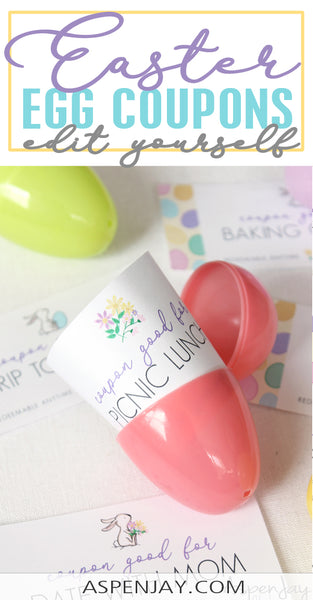 Editable Easter Coupons