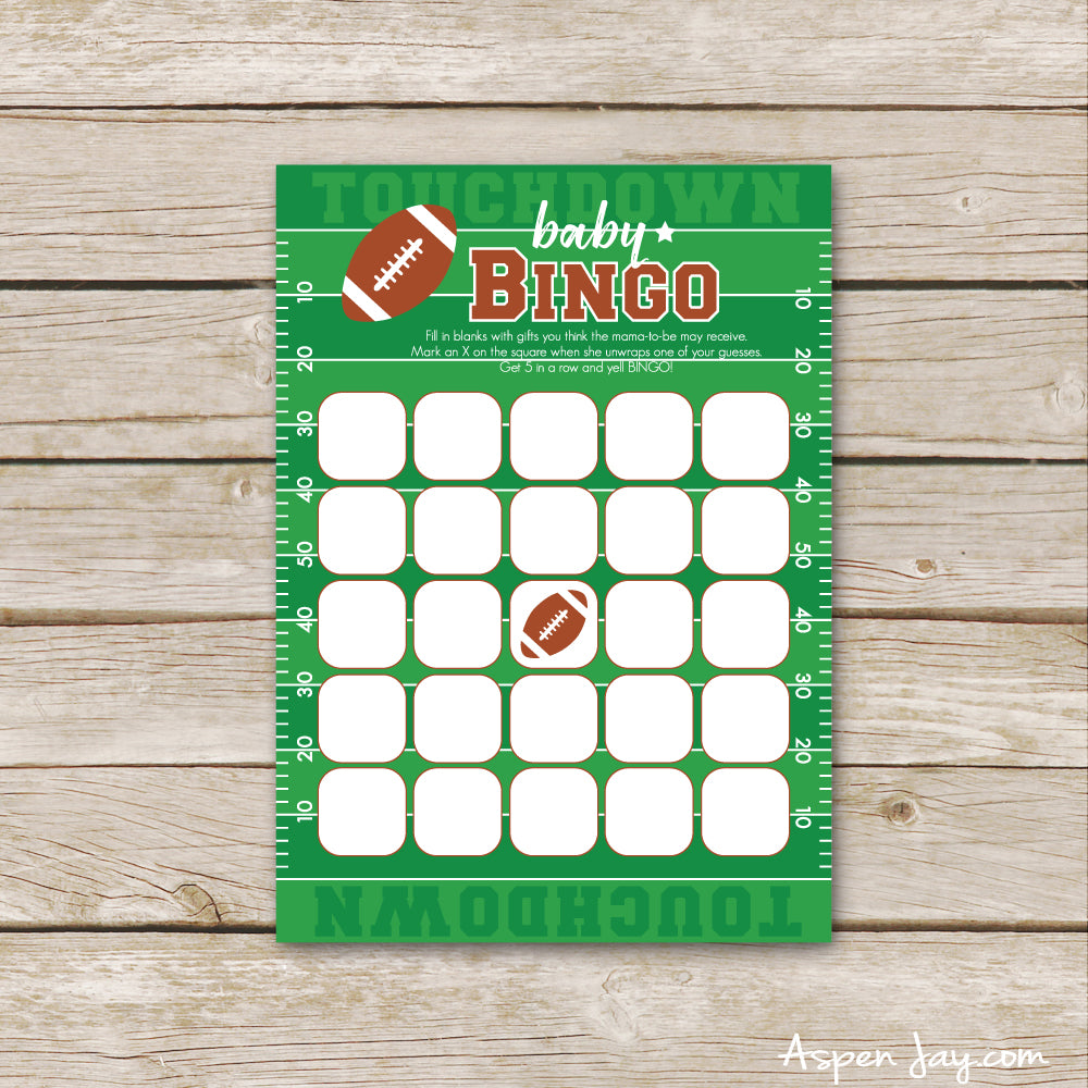 Football Baby Bingo