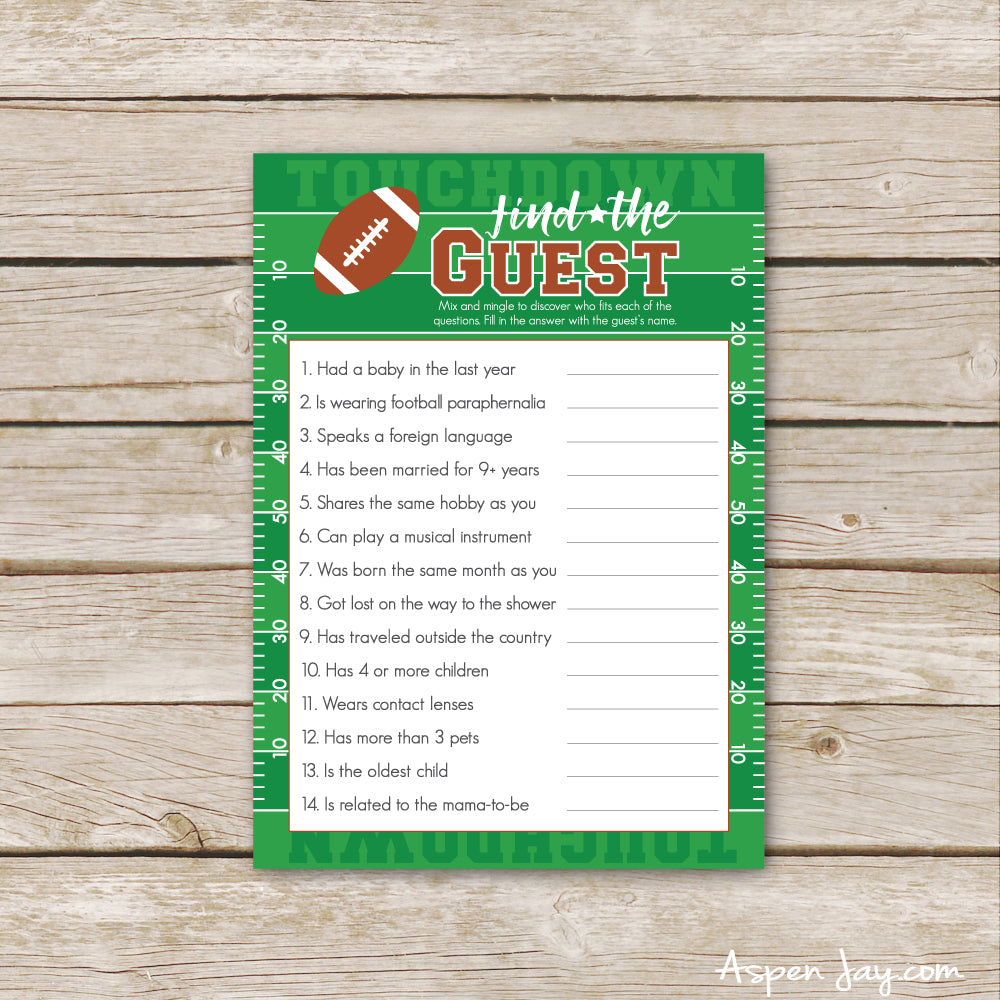 Football Find the Guest