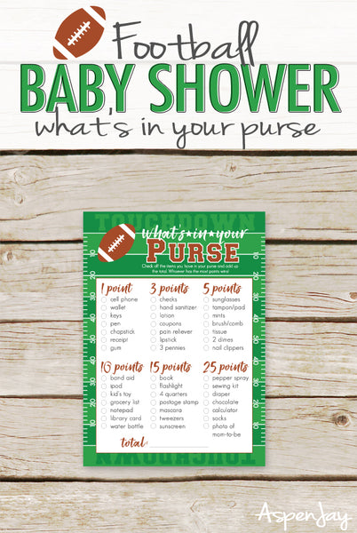 Football Baby What's in your Purse