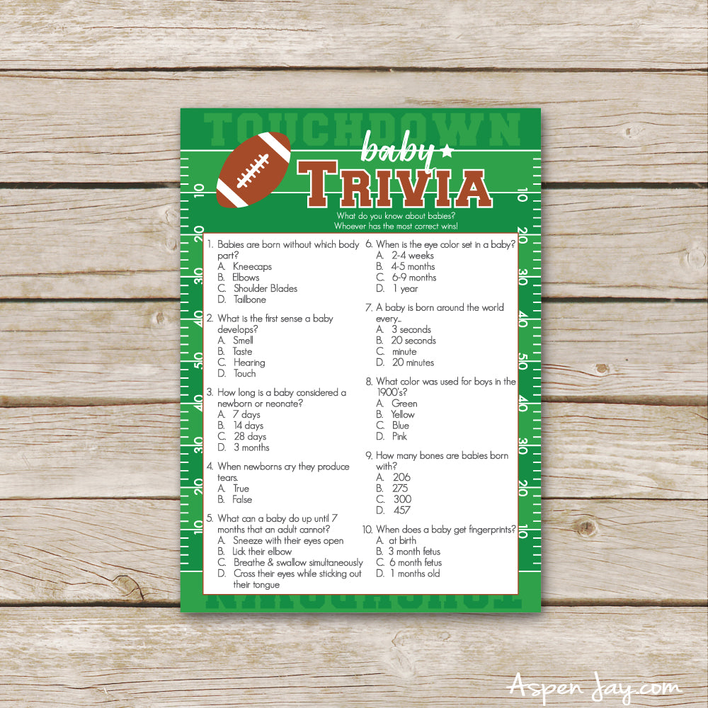 Football Baby Trivia