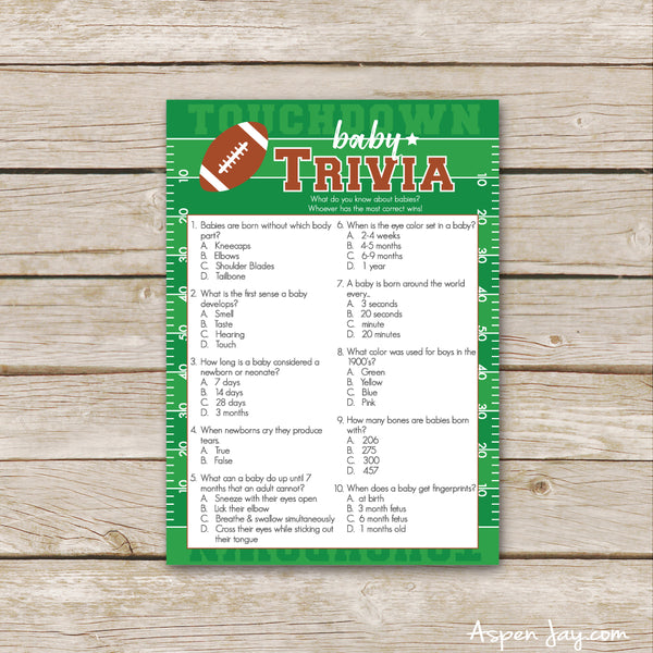 Football Baby Trivia