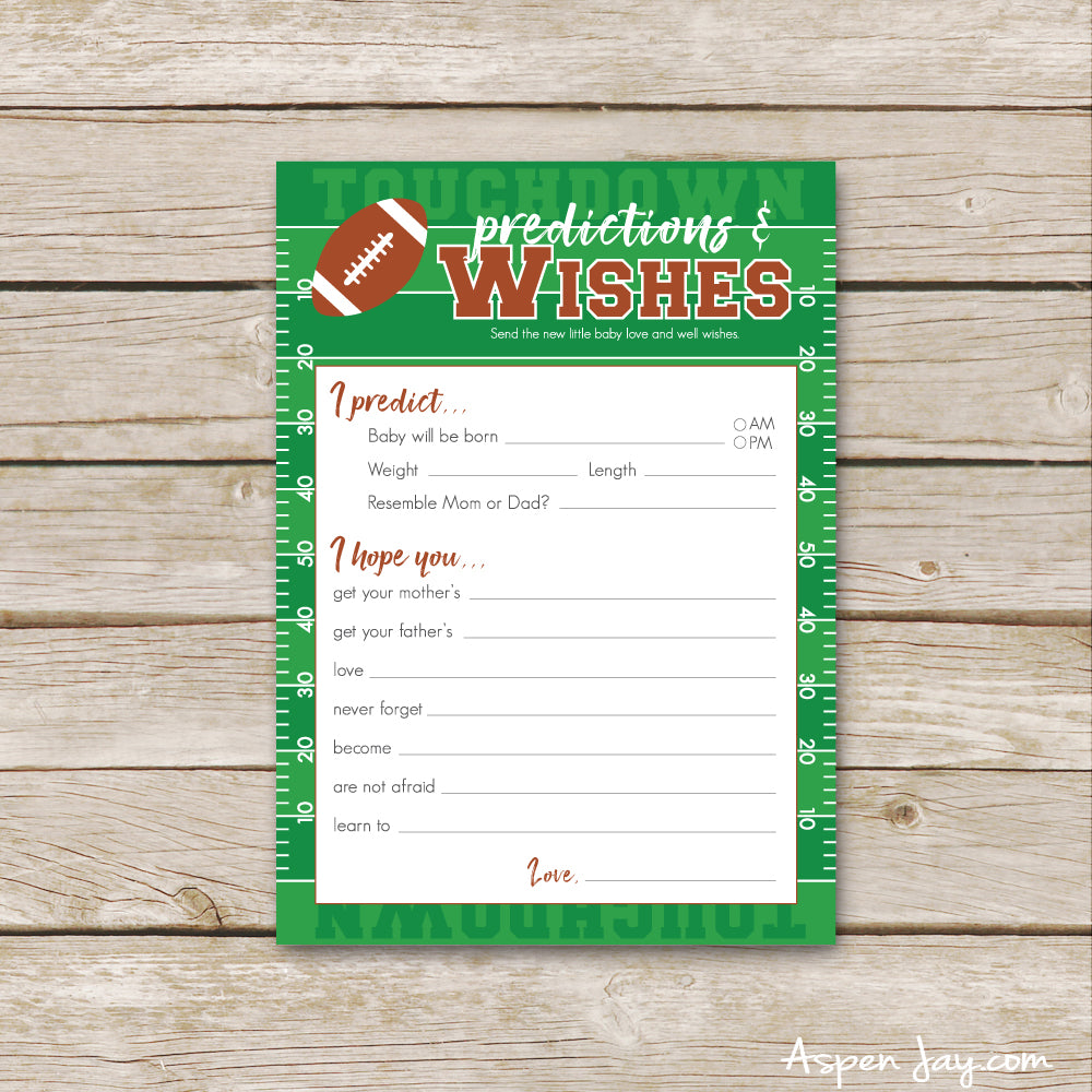 Football Predictions & Wishes for Baby