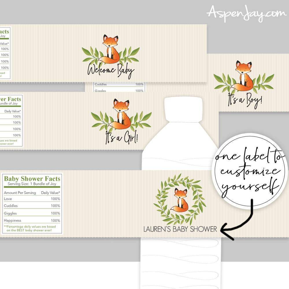 Fox Bottle Labels