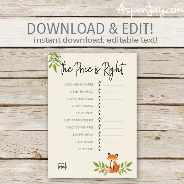 Fox Baby Price is Right