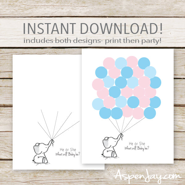 He or She Elephant Guest Book (not customized)
