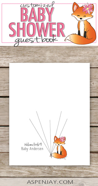Pink Fox Guest Book