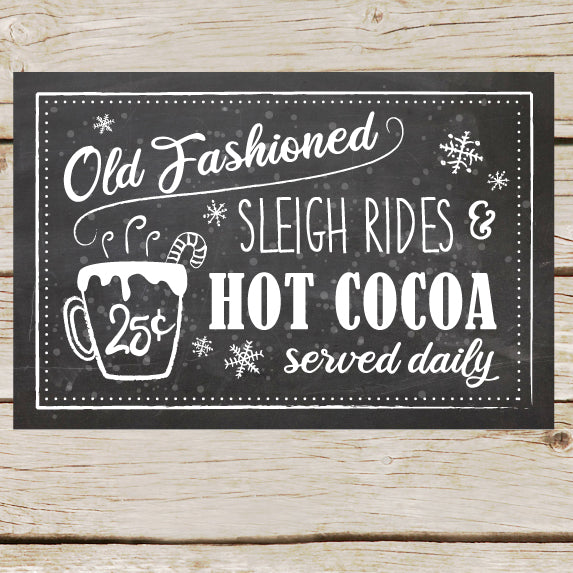 Hot Chocolate Bar Sign