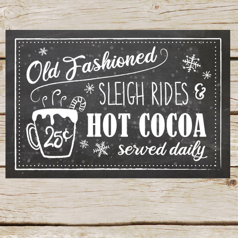 Hot Chocolate Bar Sign