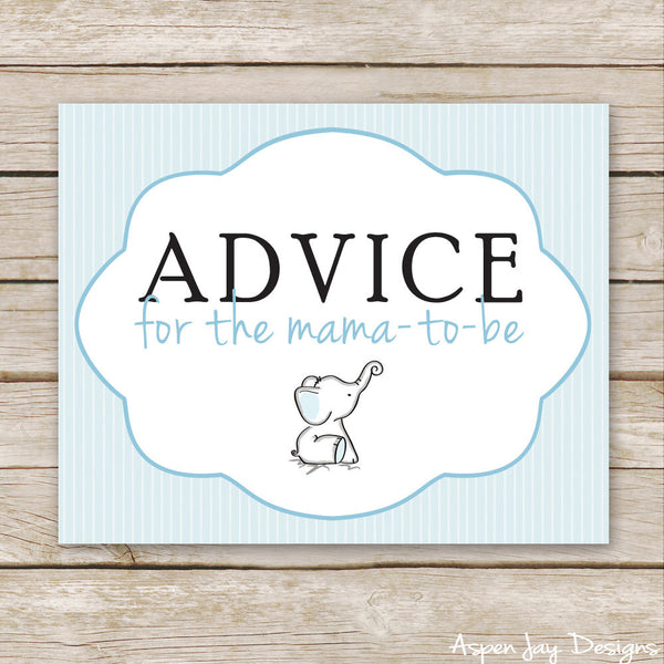 Blue Elephant Advice for Mama-to-Be