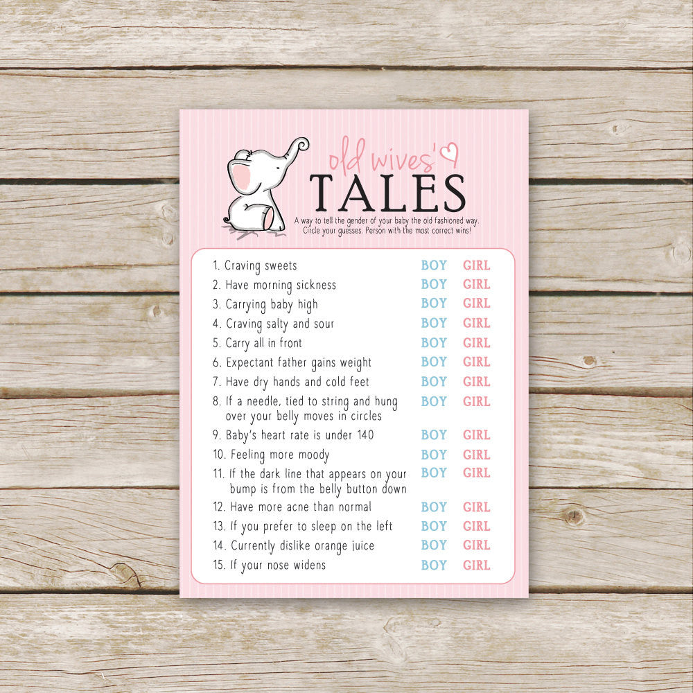 Pink Elephant Old Wives' Tales