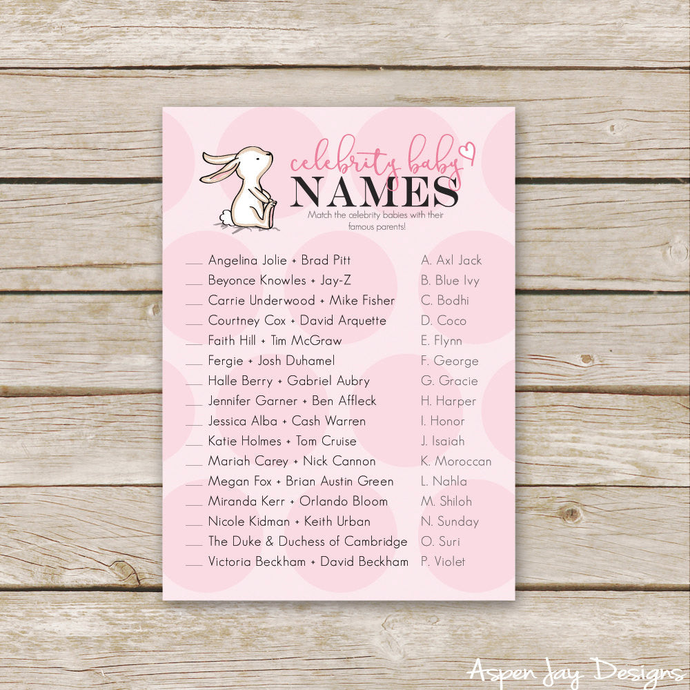 Pink Bunny Celebrity Baby