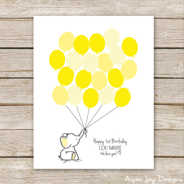 Yellow Elephant Guest Book