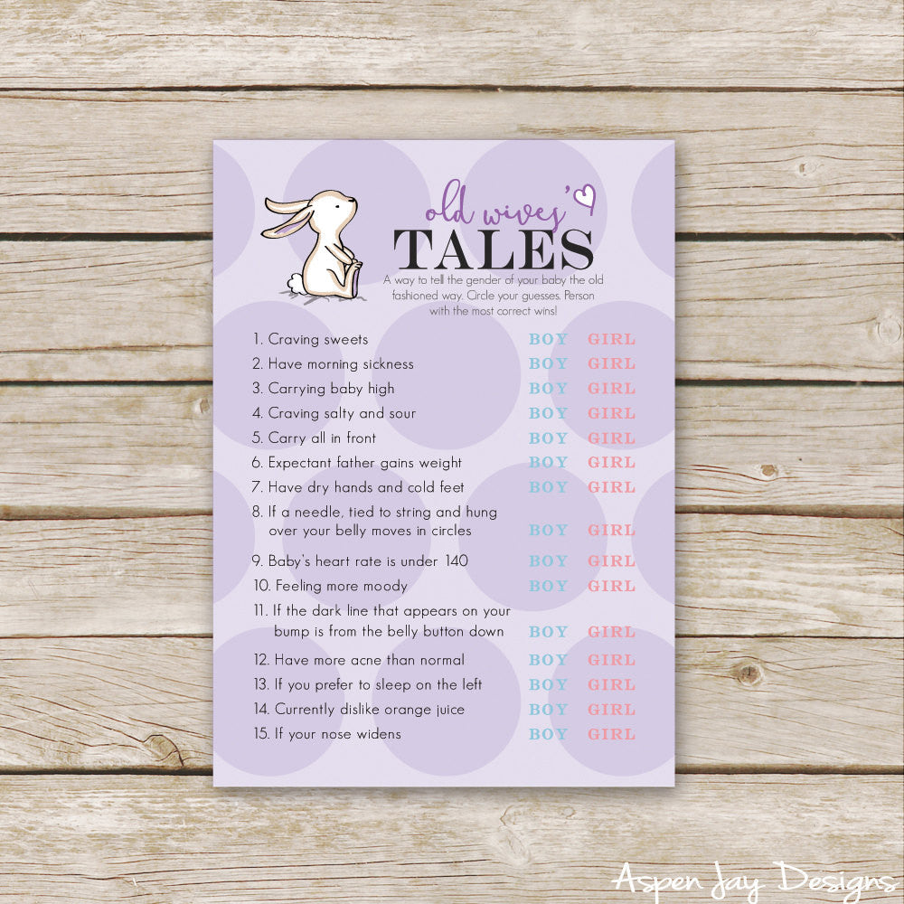 Purple Bunny Old Wives' Tales