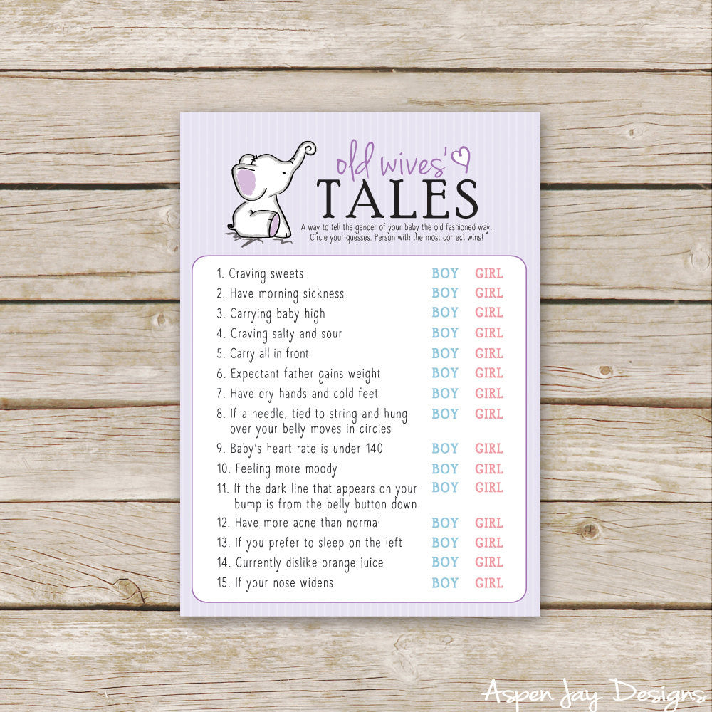Purple Elephant Old Wives' Tales