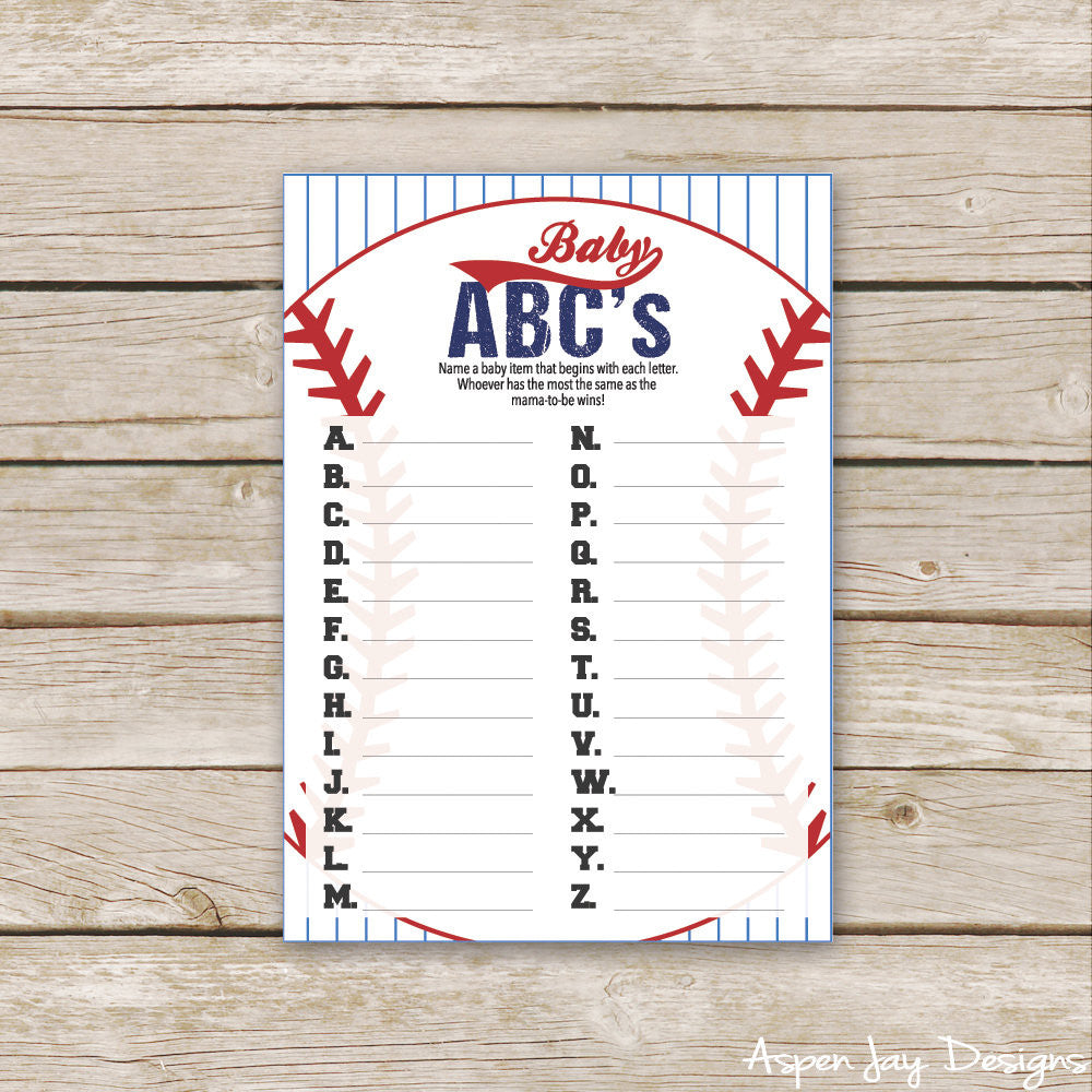 Baseball Baby ABC's