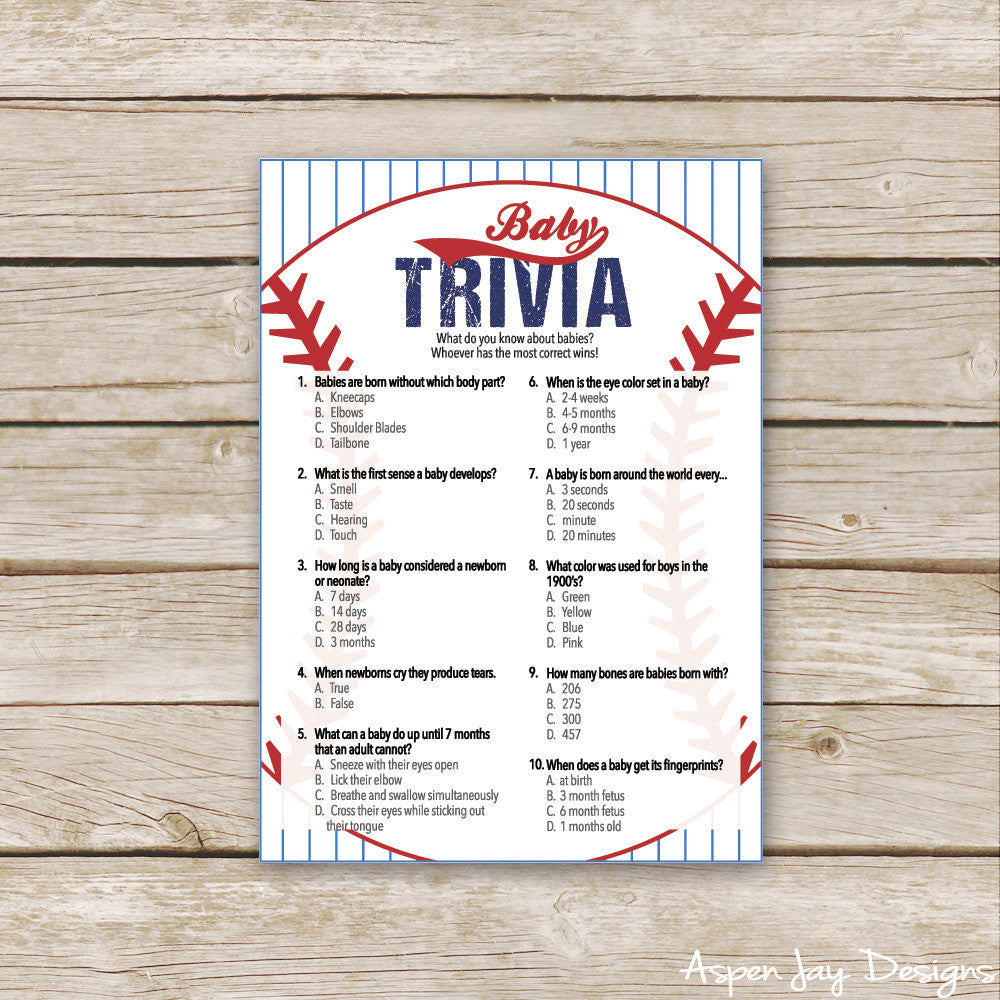 Baseball Baby Trivia