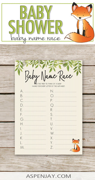 Fox Baby Name Race