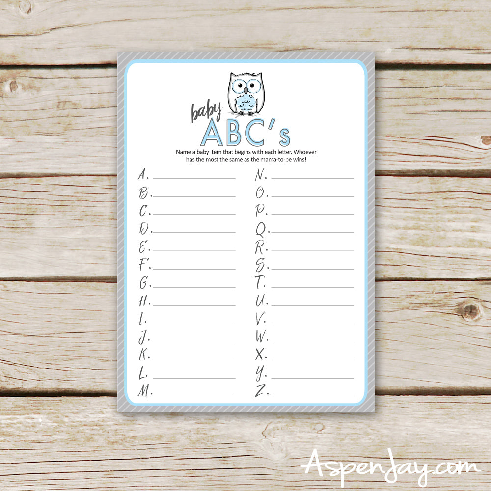 Blue Owl Baby ABC's