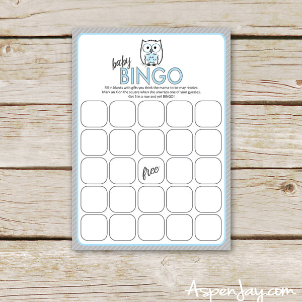 Blue Owl Baby Bingo