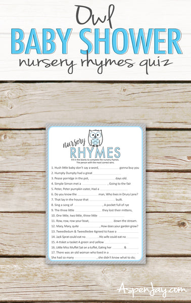 Blue Owl Nursery Rhymes