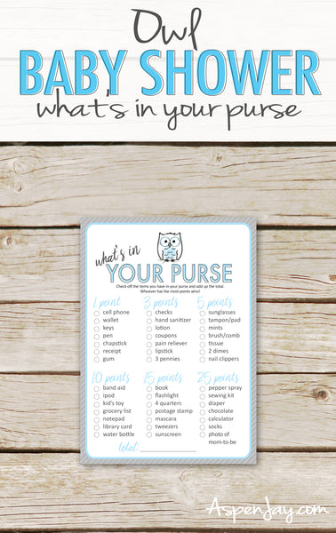 Blue Owl What's in your Purse