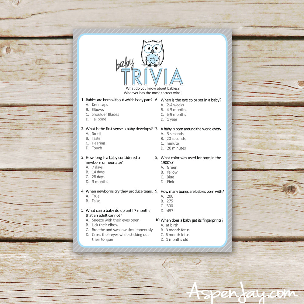 Blue Owl Baby Trivia