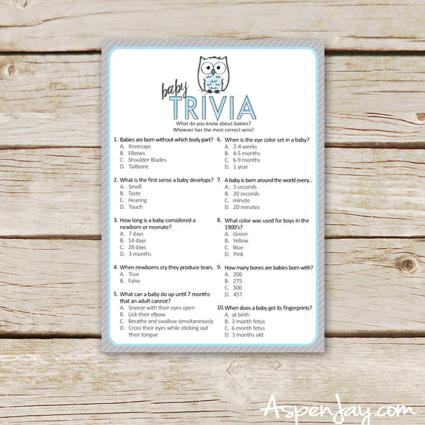 Blue Owl Baby Trivia